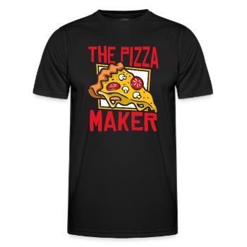 The Pizza Maker Pizza Pizza Tray Pizza Oven - Men's Functional T-Shirt - black - Front - AI Model Male 178 dark (178cm)