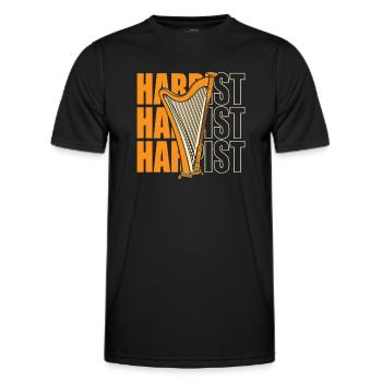 Harpiste Concert Harpe Harpe Harpe Musique Harpe - T-shirt sport Homme - noir - Devant - AI Model Male 178 dark (178cm)
