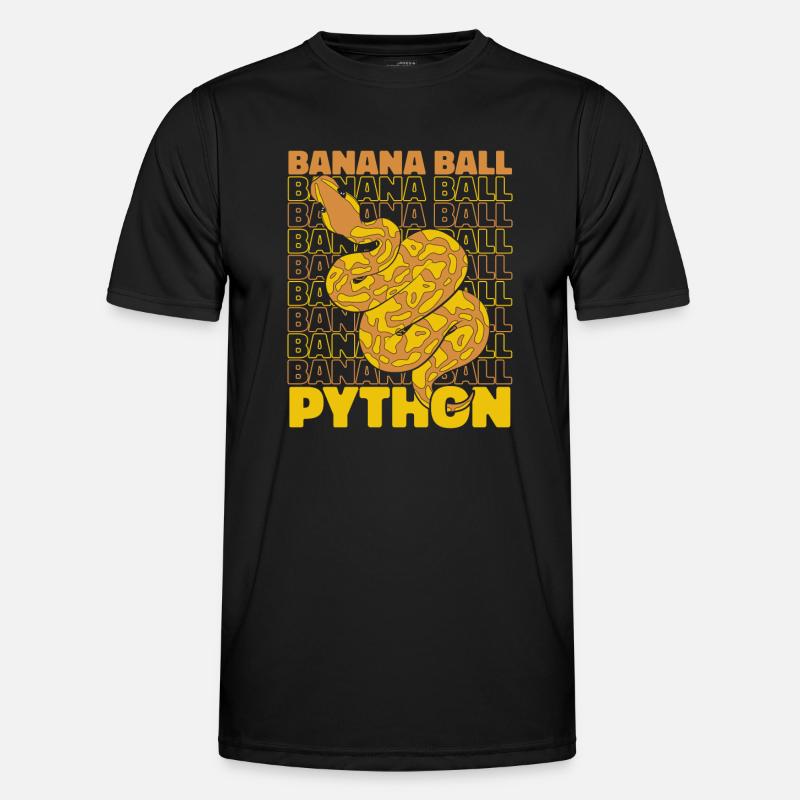Boule de banane Python Serpent Python Boule de banane T-shirt sport Homme