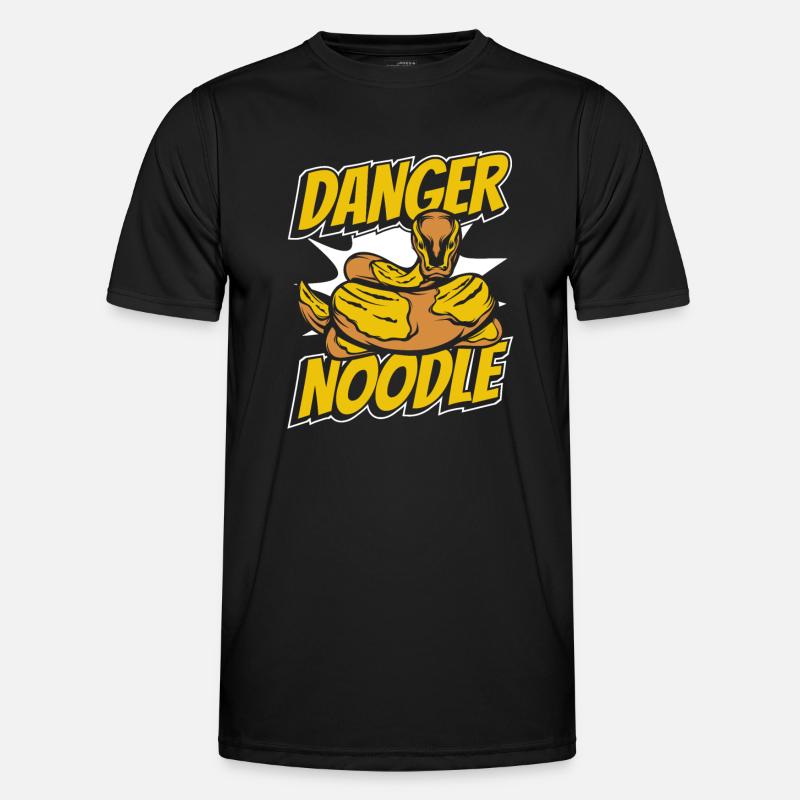Danger Noodle Schuppenkriechtiere Python Banana - Men's Functional T-Shirt - black