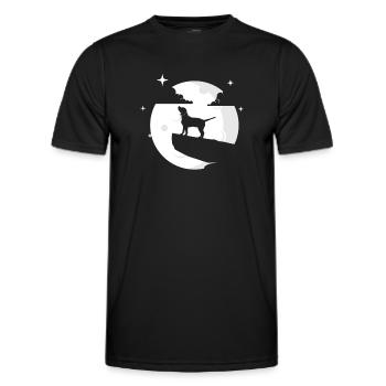 Vierbeiner Wauwau Rüde Hundebesitzer Beagle Hund - Männer Funktions-T-Shirt - Schwarz - Vorne - AI Model Male 178 dark (178cm)