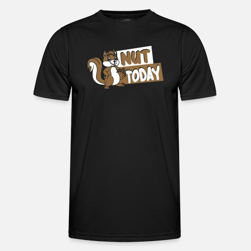 Nut Today Fuchshörnchen Grauhörnchen Squirrel Männer Funktions-T-Shirt