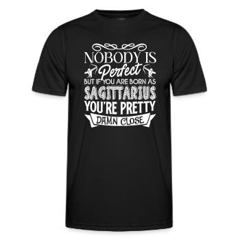 Sagittarius Proud To Be A Sagittarius - Men's Functional T-Shirt - black - Front - AI Model Male 178 dark (178cm)