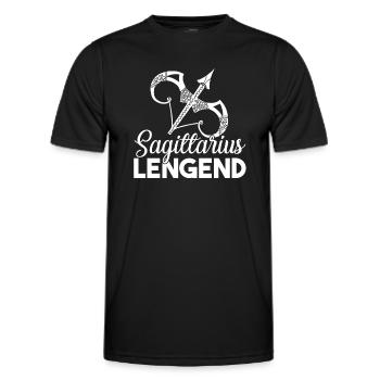 Sagittarius Sagittarius Legend - Men's Functional T-Shirt - black - Front - AI Model Male 178 dark (178cm)