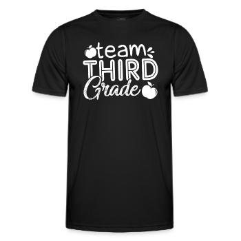 3rd Grade Teacher Team 3rd Grade - Men's Functional T-Shirt - black - Front - AI Model Male 178 dark (178cm)