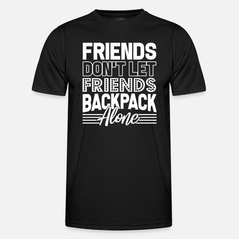 Backpacking Backpacking Friends - Men's Functional T-Shirt - black