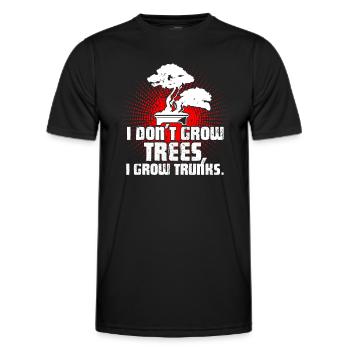 Bonsai Bonsai I Don't Grow Trees I Grow Trunks - Men's Functional T-Shirt - black - Front - AI Model Male 178 dark (178cm)