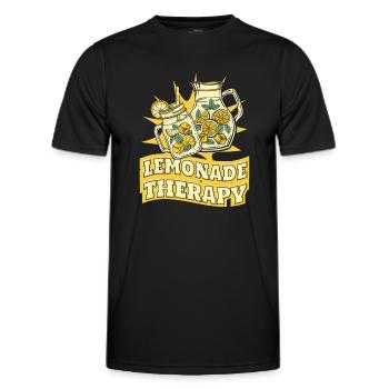 Lemonade Therapy Lemonade Seller Lemonade - Men's Functional T-Shirt - black - Front - AI Model Male 178 dark (178cm)