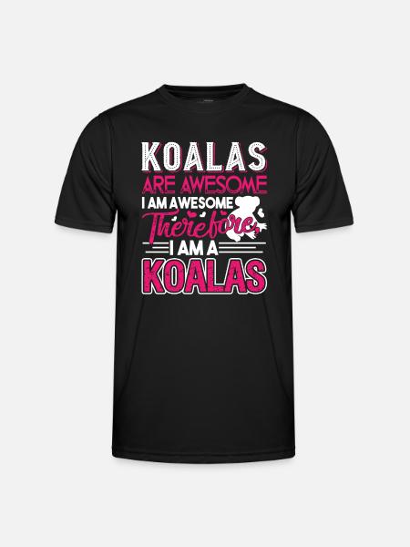 Koala Koalas Are Awesome - Men's Functional T-Shirt - black