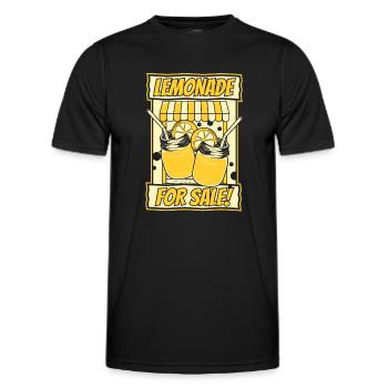 Lemonade For Sale Lemonade Seller Lemonade - Men's Functional T-Shirt - black - Front - AI Model Male 178 dark (178cm)
