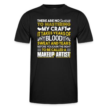 Makeup Artist To Be Called A Makeup Artist - Men's Functional T-Shirt - black - Front - AI Model Male 178 dark (178cm)