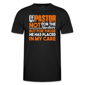 Pastor Pastor Not For The Numbers - Men's Functional T-Shirt - black - Front - AI Model Male 178 dark (178cm)