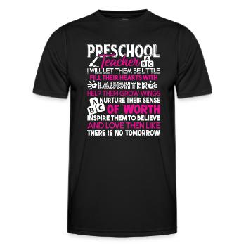 Preschool Teacher Preschool Teacher Inspire - Men's Functional T-Shirt - black - Front - AI Model Male 178 dark (178cm)