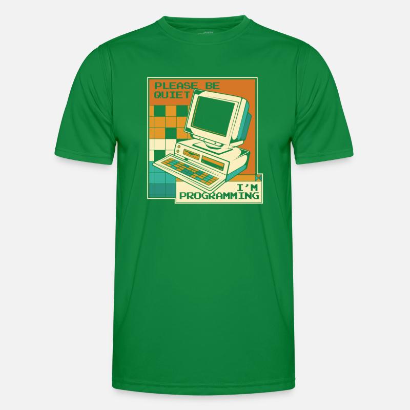 Please Be Quiet Softwareingenieur Developer Männer Funktions-T-Shirt