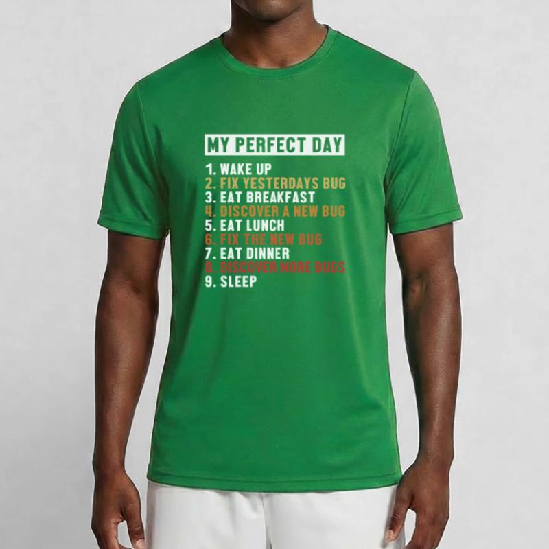 Correction de bugs Perfect Day Développeur Codeur Programmeur T-shirt sport Homme