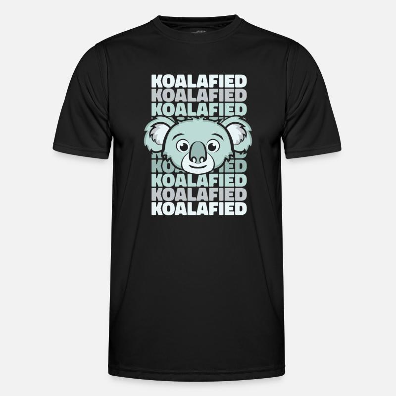 Koalafied Koalabear Eucalyptus Phascolarctos - Men's Functional T-Shirt - black