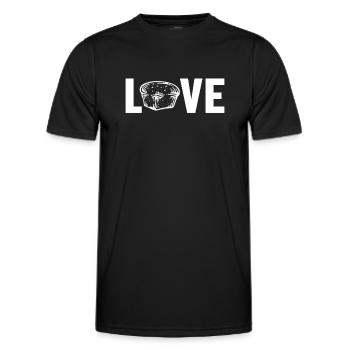 Love Bread Dough Bread Maker Bread Queen Lover - Men's Functional T-Shirt - black - Front - AI Model Male 178 dark (178cm)