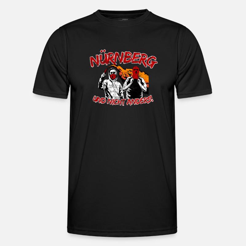 Nürnberg und nicht anders UPDATE - Männer Funktions-T-Shirt - Schwarz
