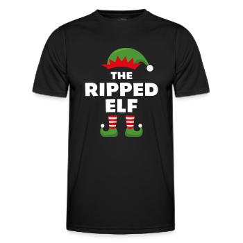 Der zerrissene Elf - Männer Funktions-T-Shirt - Schwarz - Vorne - AI Model Male 178 dark (178cm)