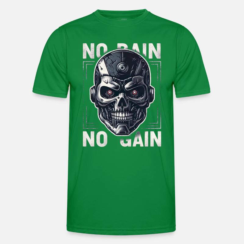 PAS DE DOULEUR - PAS DE GAIN - CYBORG - ROBOT T-shirt sport Homme