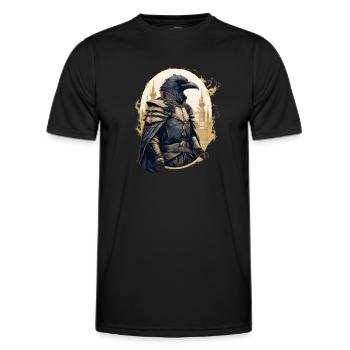 Raven Armor Medieval Castle Knight Bird - T-shirt sport Homme - noir - Devant - AI Model Male 178 dark (178cm)