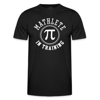 Mathlet im Training - Männer Funktions-T-Shirt - Schwarz - Vorne - AI Model Male 178 dark (178cm)