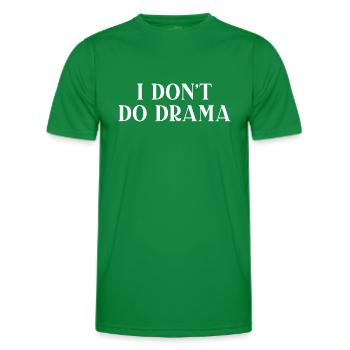 Ich mache kein Drama - Männer Funktions-T-Shirt - Kelly Green - Vorne - AI Model Male 178 dark (178cm)