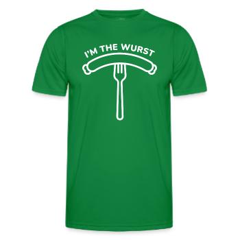 I’m The Wurst - Men's Functional T-Shirt - kelly green - Front - AI Model Male 178 dark (178cm)