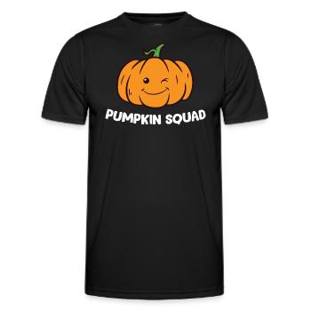 Pumpkin - Pumpkin Squad - Men's Functional T-Shirt - black - Front - AI Model Male 178 dark (178cm)