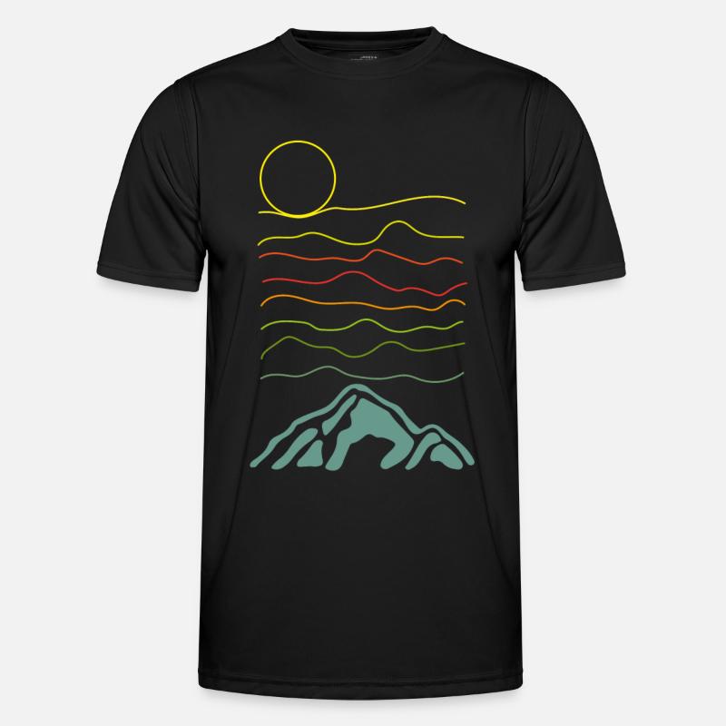Illustration de paysage T-shirt sport Homme