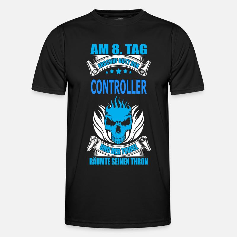 CONTROLLER - Männer Funktions-T-Shirt - Schwarz