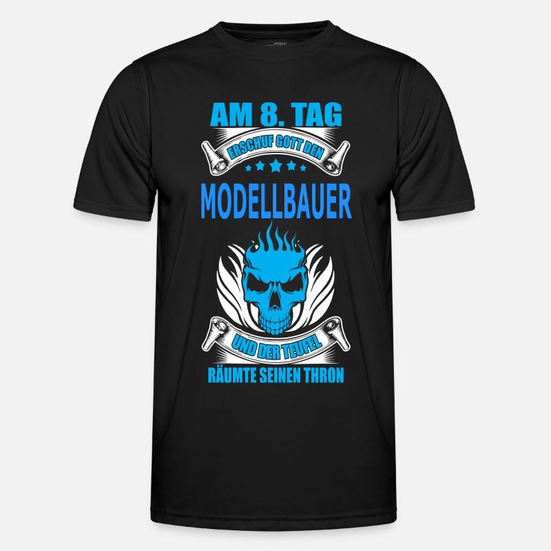 MODELLBAUER - Männer Funktions-T-Shirt - Schwarz