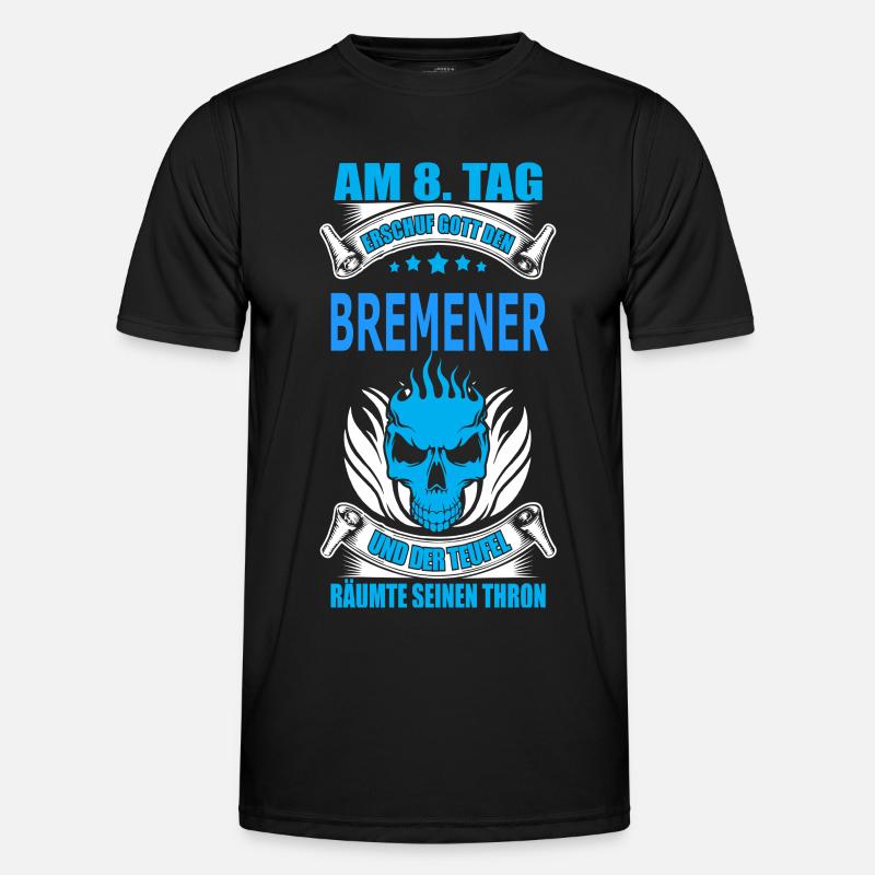 BREMENER - Männer Funktions-T-Shirt - Schwarz