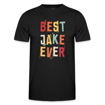 Beste Jake Beliebte Geburtsnamen Jake Kostüm - Männer Funktions-T-Shirt - Schwarz - Vorne - AI Model Male 178 dark (178cm)
