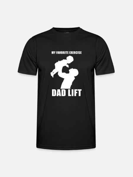 Dad lift - Men's Functional T-Shirt - black