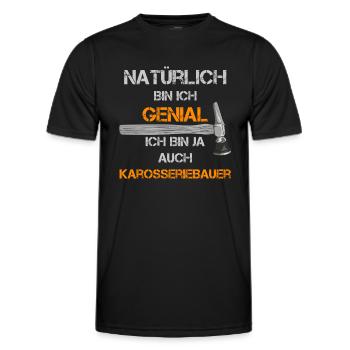 Karosseriebauer Spengler Lackierer Werkstatt Auto - Männer Funktions-T-Shirt - Schwarz - Vorne - AI Model Male 178 dark (178cm)