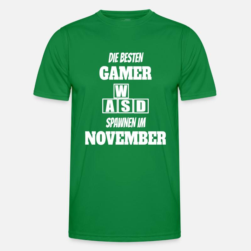 Game Gaming Geburtstag November Konsole Controller Männer Funktions-T-Shirt