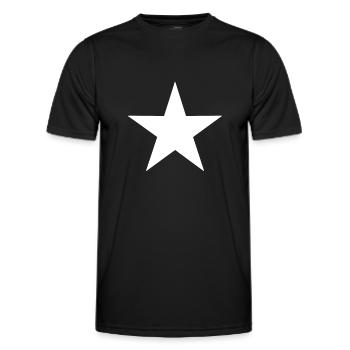 White Star USA Music US Army Military Band Star - Men's Functional T-Shirt - black - Front - AI Model Male 178 dark (178cm)