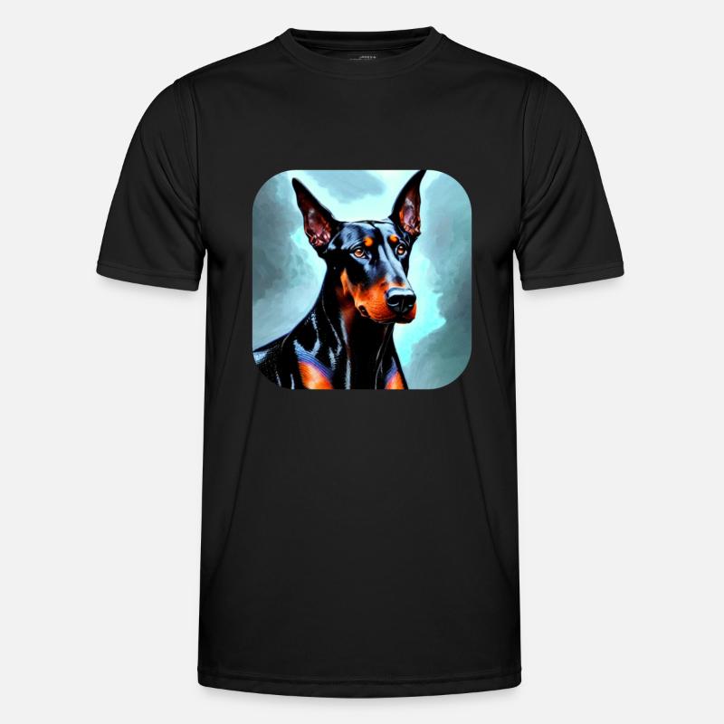 Dobermann Männer Funktions-T-Shirt