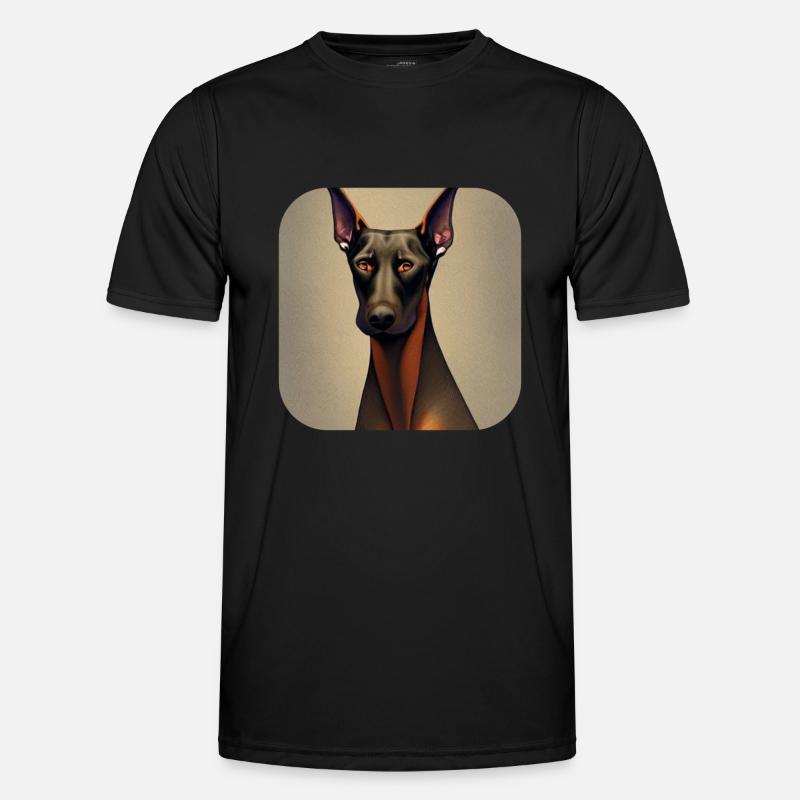 Dobermann Männer Funktions-T-Shirt