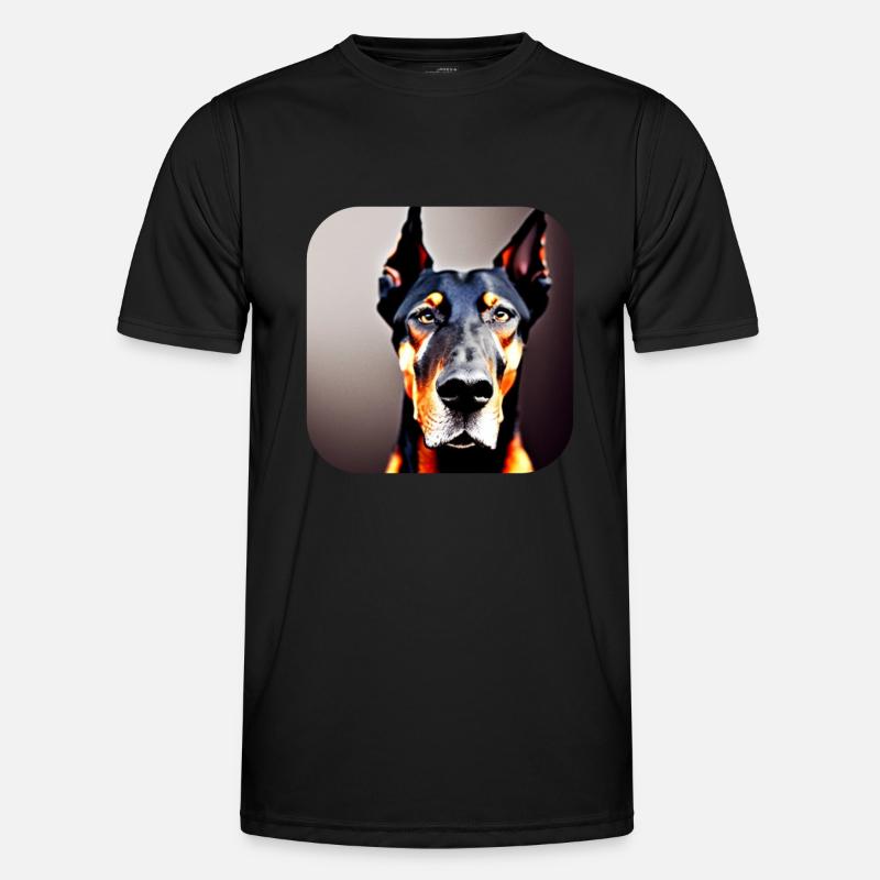Dobermann Männer Funktions-T-Shirt