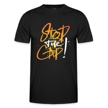 Stop The Cap ! Only One Place - Men's Functional T-Shirt - black - Front - AI Model Male 178 dark (178cm)