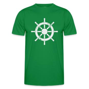 Steering Wheel - Men's Functional T-Shirt - kelly green - Front - AI Model Male 178 dark (178cm)