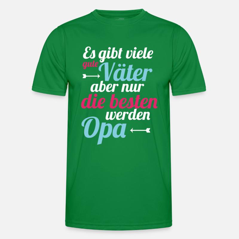 Vater sein - Opa werden Männer Funktions-T-Shirt