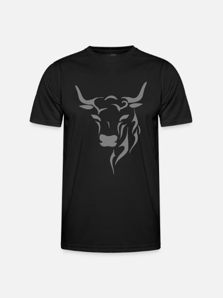 Bull's head - Men's Functional T-Shirt - black
