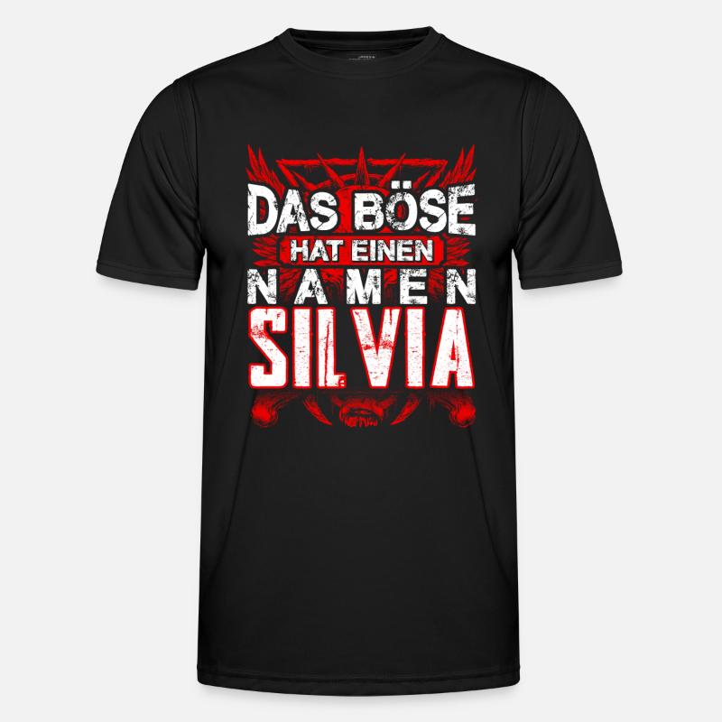 SILVIA - böse - Männer Funktions-T-Shirt - Schwarz