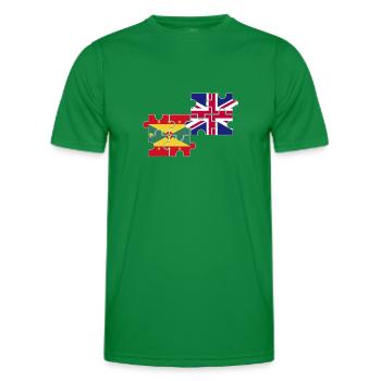 Grenada UK Flagge Britische Grenadier - Männer Funktions-T-Shirt - Kelly Green - Vorne - AI Model Male 178 dark (178cm)