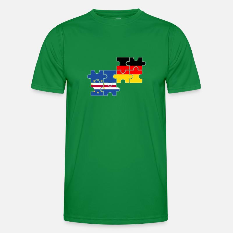 Cap-Vert Allemagne Drapeau Cap-Vert allemand T-shirt sport Homme