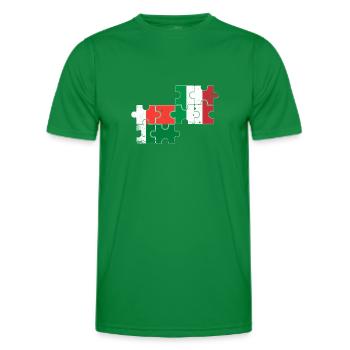 Madagascar Italie Vintage Drapeau Malgache - T-shirt sport Homme - vert - Devant - AI Model Male 178 dark (178cm)