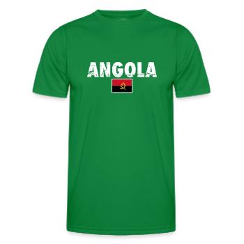 Angola Vintage drapeau angolais angolais - T-shirt sport Homme - vert - Devant - AI Model Male 178 dark (178cm)